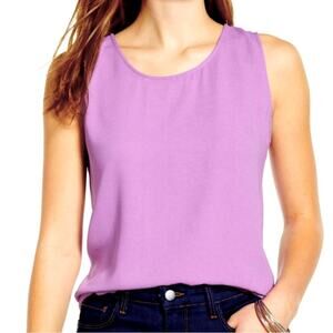 Halogen Purple Round Neck Sleeveless Top NWT Size S